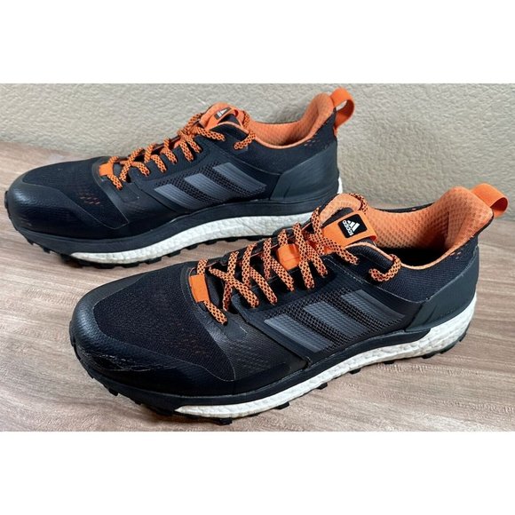 Adidas CG4025 Supernova Boost Trail Running Shoes Mens Size 12 - Black Carbon - Picture 3 of 13